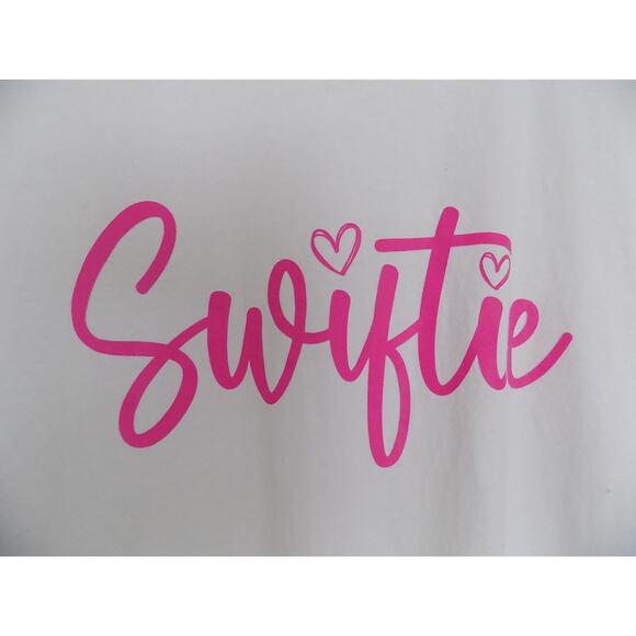 Swiftie t shirt tee Taylor Swift white short sleeve size Medium - Picture 3 of 5